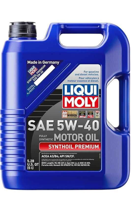 Liqui Moly 5W-40 5QT Full Synthetic Motor Oil
